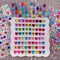 Elwish 365pcs Round Jewels Stickers Gem Stickers Rhinestone for Crafts Sticker Gems Self Adhesive Bling Jewels, multicolored